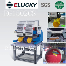 Elucky New 2 tête 15 couleurs machine à broder ordinateur